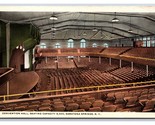 Convention Hall Interno Saratoga Molle New York Ny Unp Wb Cartolina U2 - £3.17 GBP