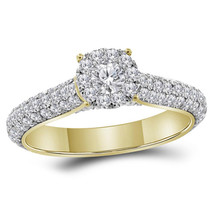 14kt Yellow Gold Round Diamond Solitaire Bridal Wedding Engagement Ring 1-1/3 - £1,365.66 GBP