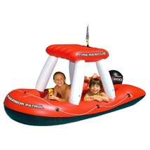 Fireboat Squirter Inflatable Pool Toy Red/White, 60 X 33 X 32&quot; - £53.24 GBP