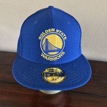 NEW! GS Warriors NBA New Era Fitted Hat 7 3/8 Golden State 59 Fifty (R8) - £15.58 GBP