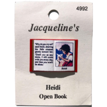 dollhouse miniature Jacqueline&#39;s Heidi Open Book No. 4992 children&#39;s book toy - £6.95 GBP