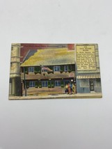 Vtg Lithograph Postcard Paul Revere House Boston Massachusetts 1951 - £39.46 GBP