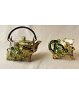 Small Vintage Japanese Conch Shell Teapot And Jug Set. - £20.02 GBP