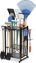 Garden Tool Organizer With Storage Hooks, Yard Tool Tower Rack For Garag... - $62.54