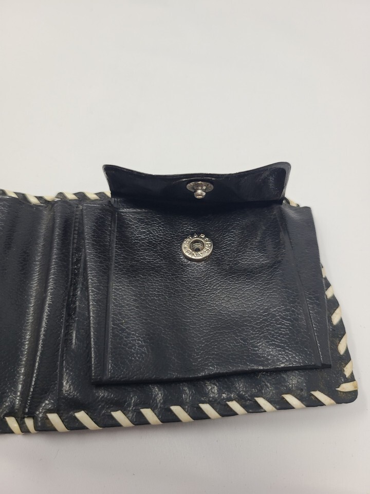 VINTAGE KIDS WESTERN COWBOY BLACK PLASTIC WALLET Item image 6