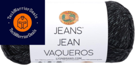 Lion Brand Yarn 505-153 Jeans Yarn, Stovepipe, Black  - $19.72