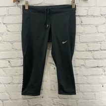 Nike Dri-fit Capri Pants Womens Sz XS Black Athletic Work Out - £12.45 GBP