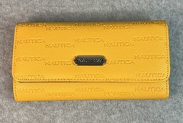 Nautica Womens ID Safe RFID Protection Wallet Yellow Money Manager C28522 - £21.78 GBP