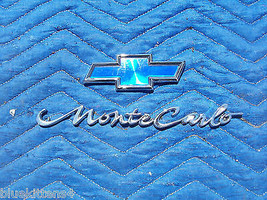 2001 Monte Carlo Script &amp; Logo Shield Trunk Trim Emblem Oem Used Orig Chevy - £62.40 GBP