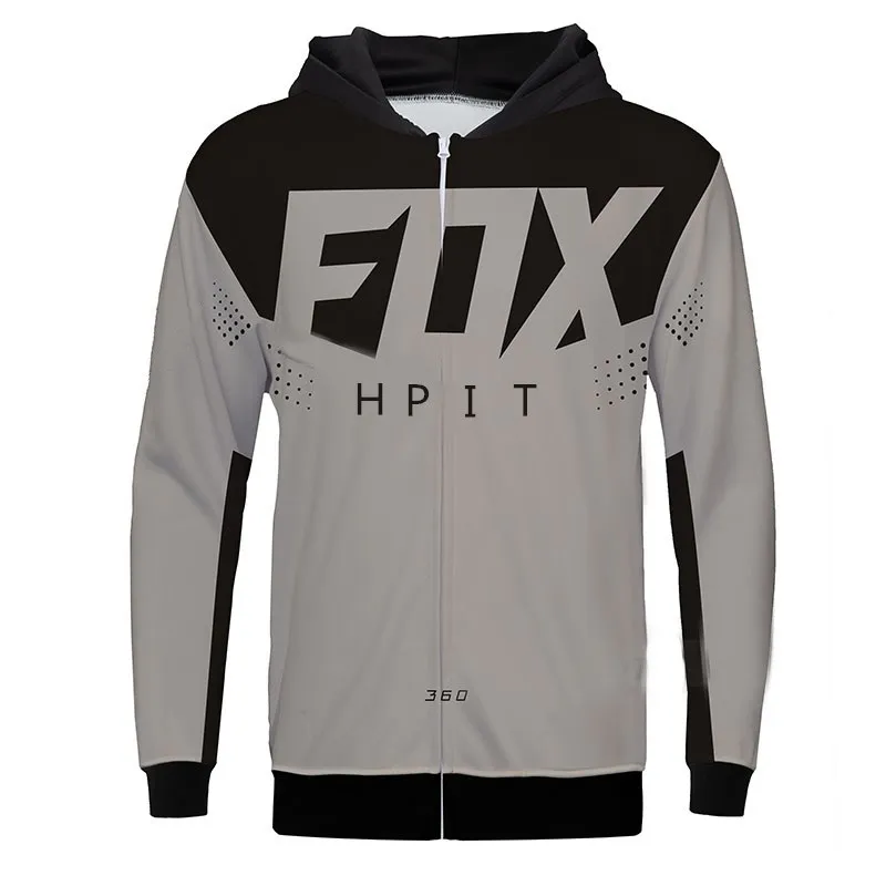  Motocross Zipper Hoodie MX DH Moto Racing Sweater Coat BMX ATV MTB Off Road Mot - £127.66 GBP