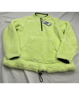 Jackson Hole Womens Fleece Jacket Yellow 1/4 Zip Drawstring Waist Cozy M... - £15.55 GBP
