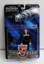 Captain John Sheridan Babylon 5 Figure with Babylon 5 Space Station NIB WB Toy - £17.80 GBP