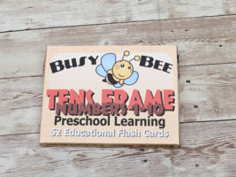 Tens Frames 1-10 - Busy Bee Preschool Learning - 52 Educational Flash Cards - £7.14 GBP