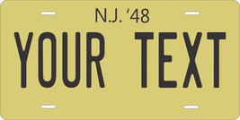 New Jersey 1948 License Plate Personalized Custom Car Bike Motorcycle Moped key - £8.78 GBP+