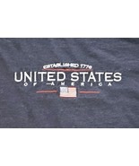 United States of America 1776 TShirt Mens 2XL Blue Short Sleeve Embroide... - €8,17 EUR