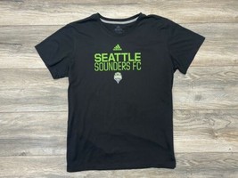 adidas Black Seattle Sounders FC Locker Stacked T-Shirt | Youth | Size XL  - £19.72 GBP