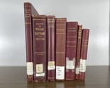 7 Shades of red W/ Gold Letters Old Vintage Antique  Hardcover books Sta... - $29.69