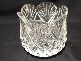 GODINGER Shannon Cut Crystal Tulip Vase Candle Holder Trinket Bowl 4.5&quot; ... - €12,25 EUR