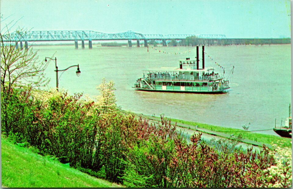 Primary image for Vtg Chrome Postcard Memphis Tennessee TN Memphis Queen II Excurusion Boat UNP R1