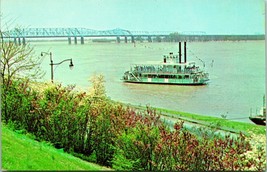 Vtg Chrome Postcard Memphis Tennessee TN Memphis Queen II Excurusion Boat UNP R1 - £3.07 GBP