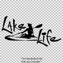 Lake Life #3 stickers VINYL DECALS water worship wave kayak canoe paddle - $7.12
