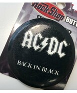AC DC Rock Band Button, Heavy Metal Music Pin, Back in Black, Round Meta... - €4,37 EUR