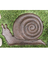 Cast Iron Rustic Textured Mollusk Snail Garden Stepping Stone Pave Foot ... - $54.32 CAD