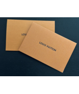 2X Authentic LOUIS VUITTON Empty Orange Envelope Receipt Gift Card Holders - $11.86