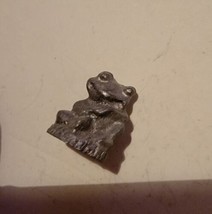 Vintage Fine Pewter Miniature Figure Figurine Collectible VTG Frog Toad - £11.74 GBP