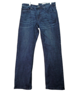 Axel Bootcut Jeans Mens Size 34x30 Blue Denim Stretch Cotton Flat Front ... - $32.40