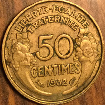 1932 France 50 Centimes Coin - £1.53 GBP