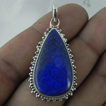 925 Argent Sterling Collier Lapis Lazuli Fait à la Main Bijoux Femme PS-... - $53.28
