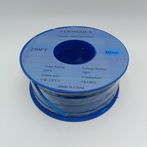 VCRISEMEX Electric Cables and Wires 18 AWG Tinned Copper Cable- 250 Feet - Blue - $61.99