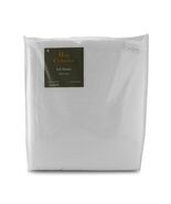 Sferra White Twin Plush Blanket Solid Brushed Combed Cotton Home Collect... - $109.00