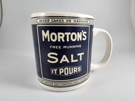 Morton&#39;s Salt it pours Coffee Mug by The Tin Box Company of America  - £9.46 GBP