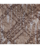 Fabric Synthetic Polyester Abstract Geometric Bamboo Tree Bark 48 W 4 1/... - $25.00