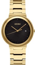 Seiko Essentials Gold tone Mens Watch SUR488 - £209.71 GBP