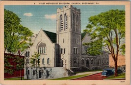 Brookville Pennsylvania First Methodist Episcopal Church Postcard Y19 - £2.31 GBP