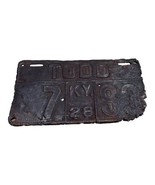 Vintage 1928 Kentucky Todd Collectible License Plate Original Rustic 7 9... - £146.31 GBP