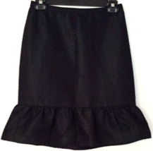 Ann Taylor skirt size 0 petite women black zipper close built in slip - $13.61
