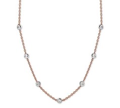 Giani Bernini Womens Beaded Chain Necklace in 18k Gold Plated Silver,Ros... - $93.38