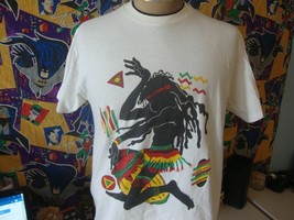 Vintage 90&#39;s Tribal Reggae 1990 Conceptual Arts T Shirt L  - $40.68