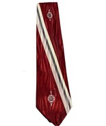Vintage Necktie Regal Cravat Schneider’s Mens Store Embroidered Red Stri... - $47.39 CAD