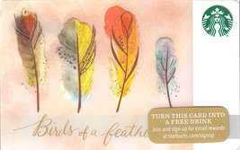 Starbucks 2015 Birds Of A Feather Collectible Gift Card New No Value - £2.38 GBP