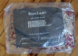 Ralph Lauren Home Jardiniere Red Gold Paisley Cotton Queen Bed Skirt Dus... - $54.72