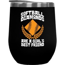 Softball Diamonds Are A Girl&#39;s Bestfriend. Funny Gift For Player Daughte... - £22.02 GBP