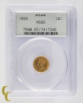 1889 Gold $1 Indian Princess Graded by PCGS as MS65 Gorgeous Coin #7590 - £2,762.19 GBP