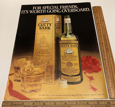 Vintage Print Ad Cutty Sark Scotch Whisky Scotland Clipper Ship 1970s Ephemera - £11.55 GBP