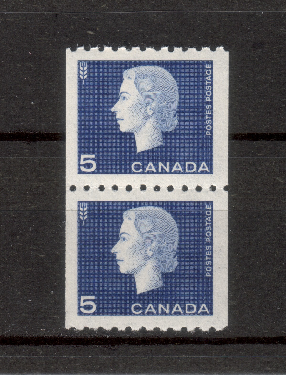 Primary image for Canada  - SC#409 Pair Mint NH  -  5 cent Cameo Coil issue
