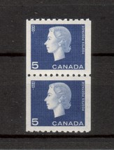 Canada  - SC#409 Pair Mint NH  -  5 cent Cameo Coil issue - £3.51 GBP